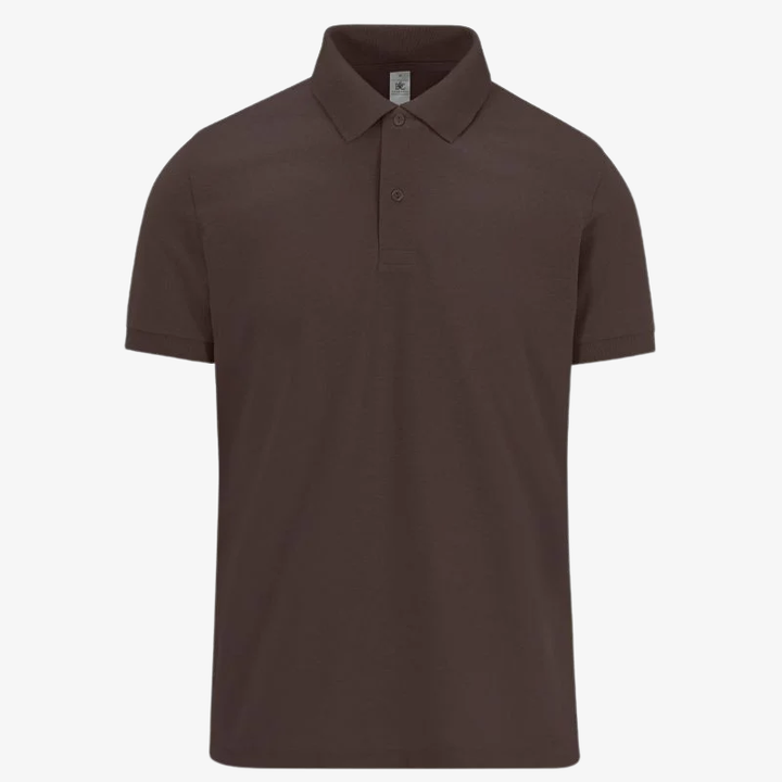 polo de travail homme marron 