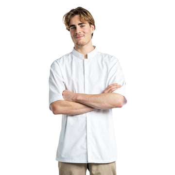 Veste de Cuisine Sabor Homme en Multi Coloris avec Manches Courtes - CHAUD DEVANT I BLANC