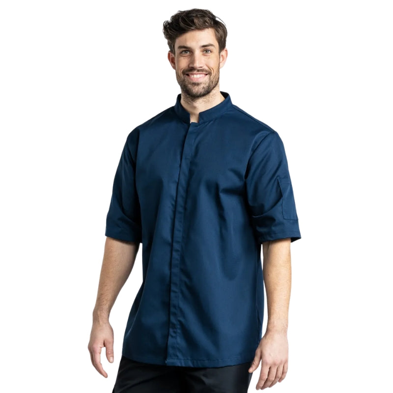 Veste de Cuisine Sabor Homme en Multi Coloris avec Manches Courtes - CHAUD DEVANT I NAVY