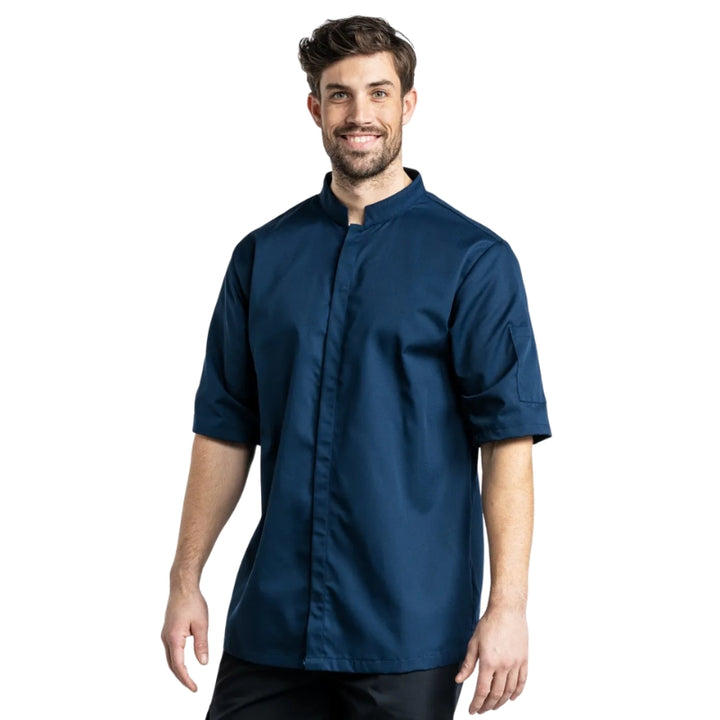 Veste de Cuisine Sabor Homme en Multi Coloris avec Manches Courtes - CHAUD DEVANT I NAVY