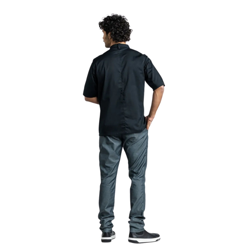 Veste de Cuisine Sabor Homme en Multi Coloris avec Manches Courtes - CHAUD DEVANT I NOIR I Dos