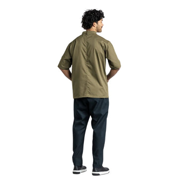 Veste de Cuisine Sabor Homme en Multi Coloris avec Manches Courtes - CHAUD DEVANT I OLIVE I Dos