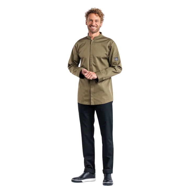 Veste de Cuisine Sabor Homme en Multi Coloris avec Manches Longues - CHAUD DEVANT I OLIVE