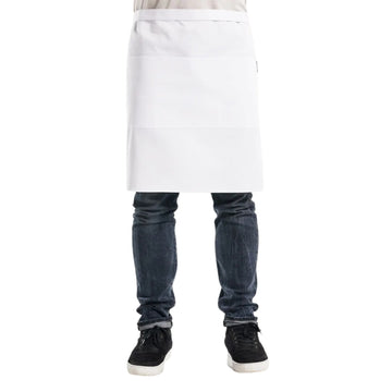 Tablier de Cuisine 3 Poches - CHAUD DEVANT I BLANC