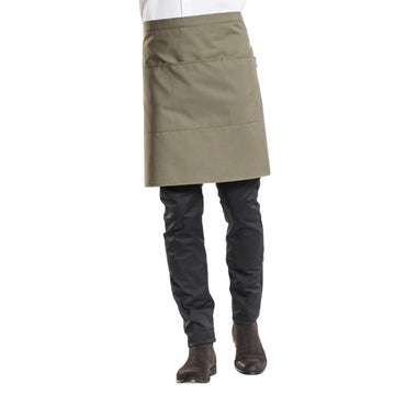 Tablier de Cuisine 3 Poches - CHAUD DEVANT I OLIVE