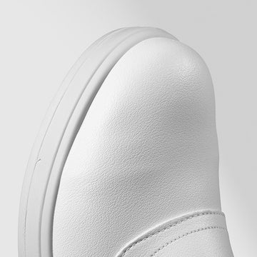 chaussures de cuisine blanches avec coque 