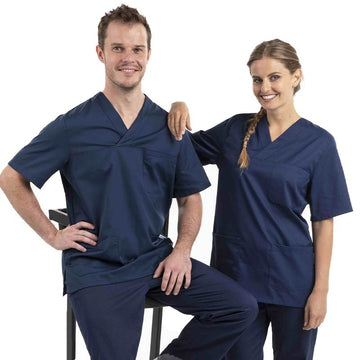 Tunique médicale Athena unisexe bleu marine