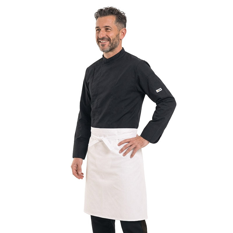 tablier blanc demi-chef polycoton Manelli