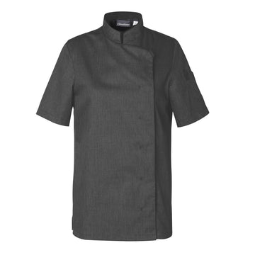Veste de Cuisine Femme Manches Courtes Denim Shade - MOLINEL - gris