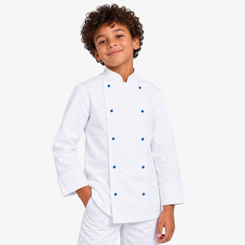 veste enfant blanc bleu