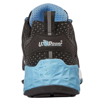 Chaussures de Sécurité Unisexe Basses Vhagar ESD S3S Gris Bleu - UPOWER I ARRIERE