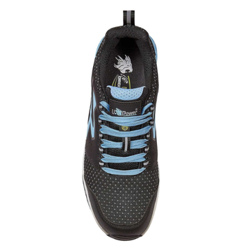 Chaussures de Sécurité Unisexe Basses Vhagar ESD S3S Gris Bleu - UPOWER I AVANT DETAILS