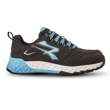 Chaussures de Sécurité Unisexe Basses Vhagar ESD S3S Gris Bleu - UPOWER