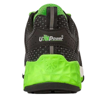Chaussures de Sécurité Unisexe Basses Viserys ESD S3S Gris Vert - UPOWER I ARRIERE