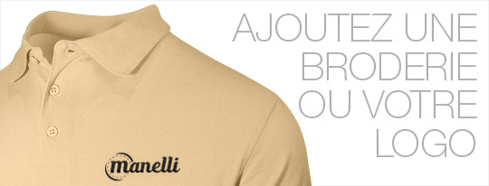 Personnalisez votre polo homme beige avec une broderie ou votre logo