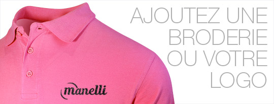 Personnalisez votre polo homme rose avec une broderie ou votre logo
